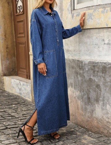 Rochie lunga SHEIN, albastru