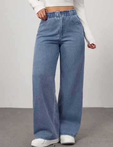 
						Blugi SHEIN, albastru