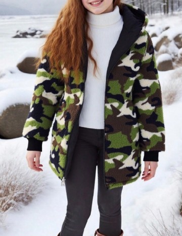 Geaca reversibila Shein Kids, negru