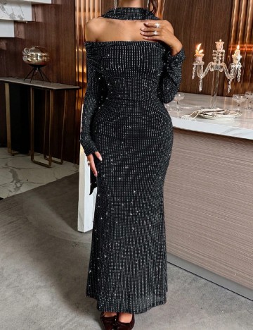 Rochie lunga SHEIN, negru