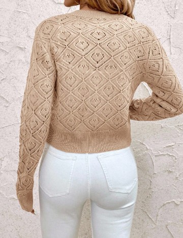 Cardigan SHEIN CURVE, crem