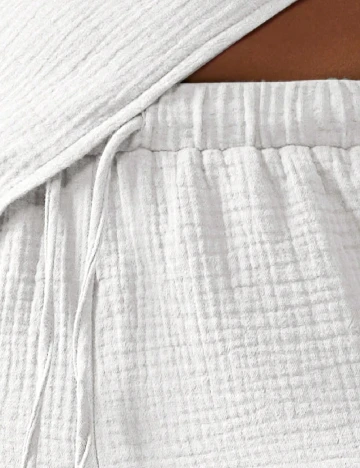 Pantaloni Missguided, alb