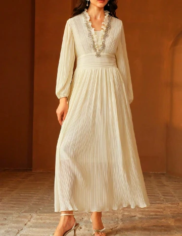 Rochie lunga Anewsta, galben