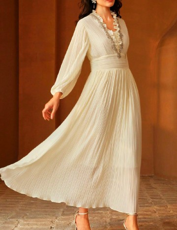 Rochie lunga Anewsta, galben