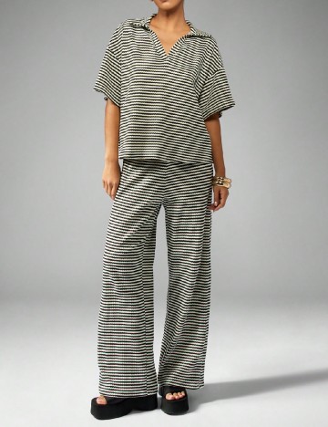 
						Compleu Missguided, ecru/negru