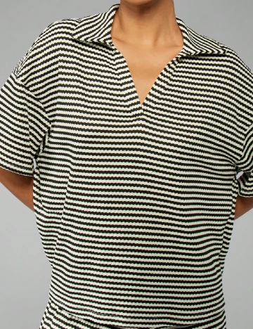 Compleu Missguided, ecru/negru