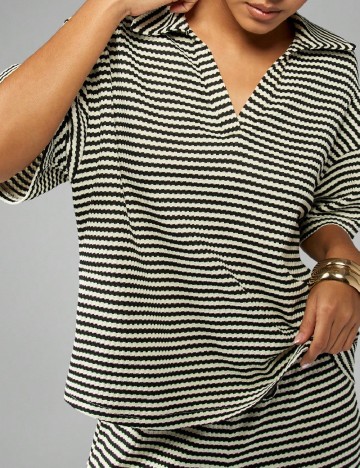 Compleu Missguided, ecru/negru