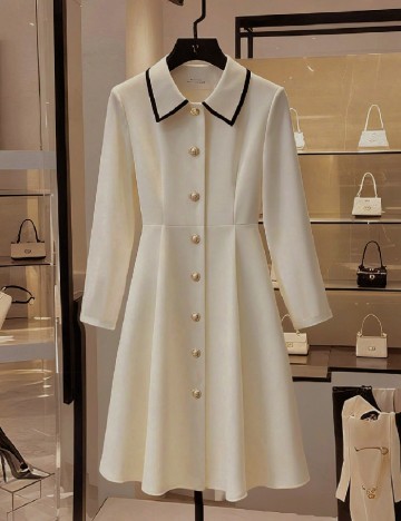 
						Rochie medie SHEIN, crem