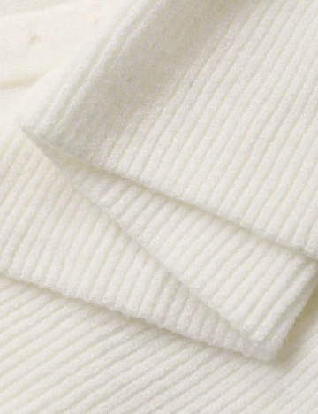 Rochie medie Dazy, ecru