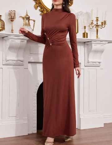 Rochie lunga SHEIN, maro