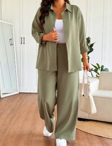 Compleu SHEIN CURVE, verde