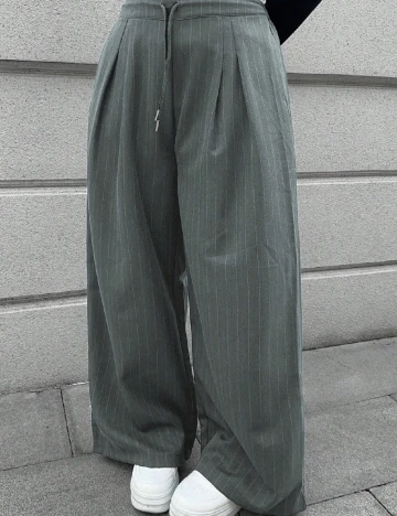 Pantaloni SHEIN CURVE, gri