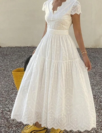 Rochie medie SHEIN, alb