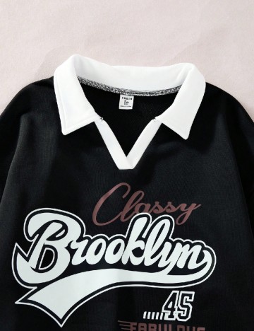 Bluza Shein Kids, negru