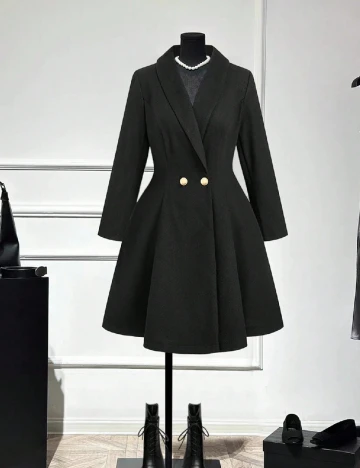 Palton SHEIN CURVE, negru