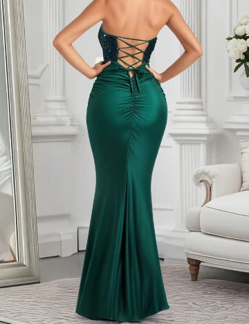 Rochie lunga Homeyee, verde
