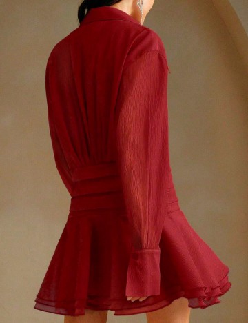 Rochie scurta Anewsta, rosu