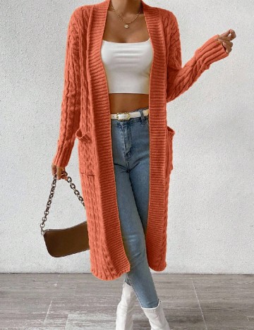Cardigan SHEIN, portocaliu