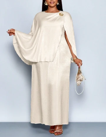 Rochie lunga SHEIN CURVE, crem