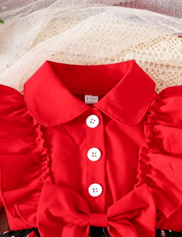 Rochie Shein Kids, rosu/negru