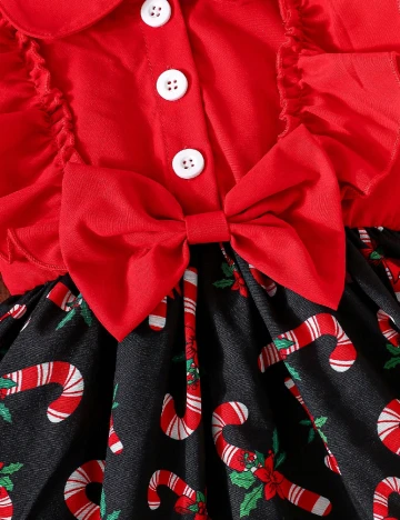 Rochie Shein Kids, rosu/negru