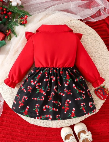 Rochie Shein Kids, rosu/negru