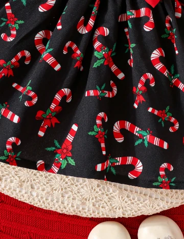 Rochie Shein Kids, rosu/negru