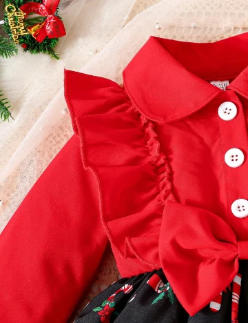 Rochie Shein Kids, rosu/negru