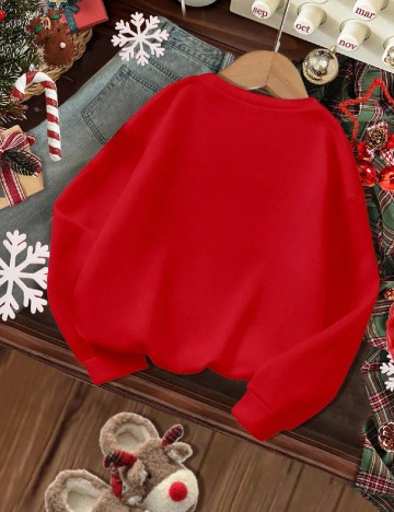 Bluza Shein Kids, rosu