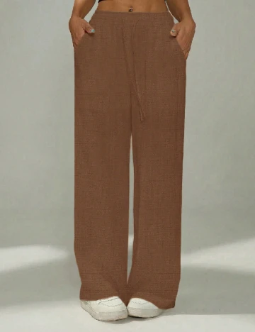 Pantaloni SHEIN, maro