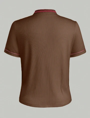 Tricou SHEIN CURVE, maro