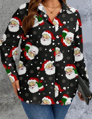 Camasa SHEIN CURVE, negru