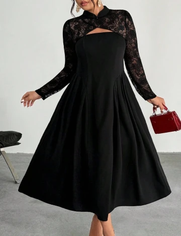 Rochie lunga SHEIN CURVE, negru