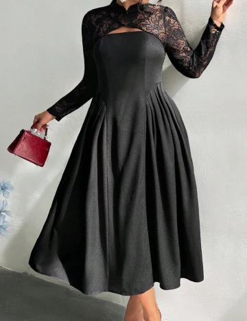 Rochie lunga SHEIN CURVE, negru