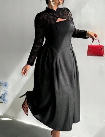 Rochie lunga SHEIN CURVE, negru