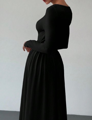 Rochie lunga SHEIN CURVE, negru