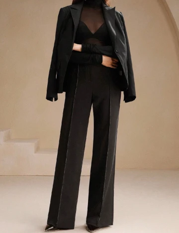 Pantaloni Anewsta, negru