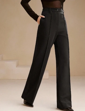 Pantaloni Anewsta, negru