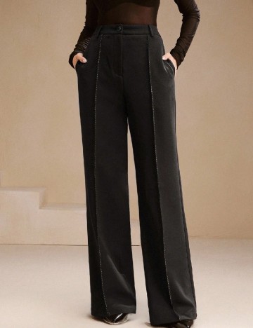 Pantaloni Anewsta, negru