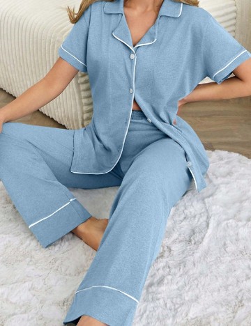 Pijama SHEIN, albastru