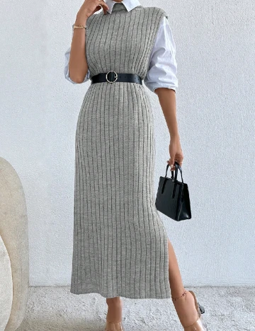 Rochie lunga SHEIN, gri