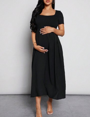 Rochie medie SHEIN Maternity, negru