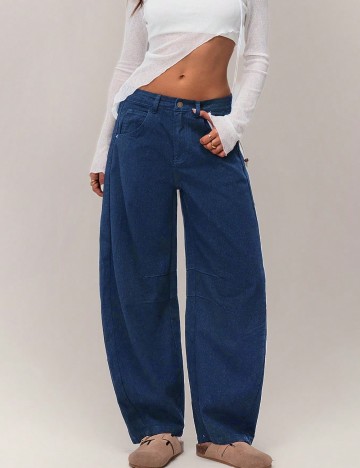 
						Blugi Forever 21, bleumarin