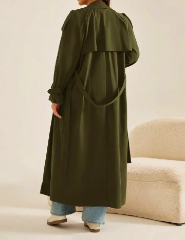 Trench SHEIN CURVE, verde
