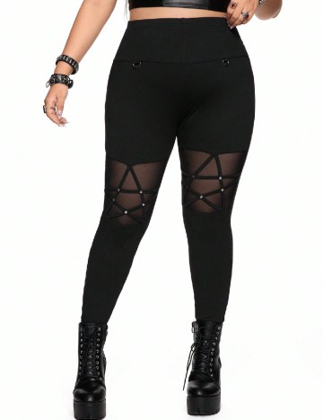 
						Pantaloni Romwe Plus Size, negru