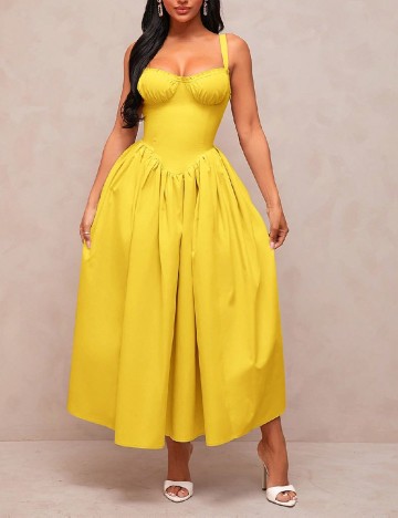 
						Rochie lunga SHEIN, galben