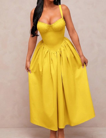 Rochie lunga SHEIN, galben