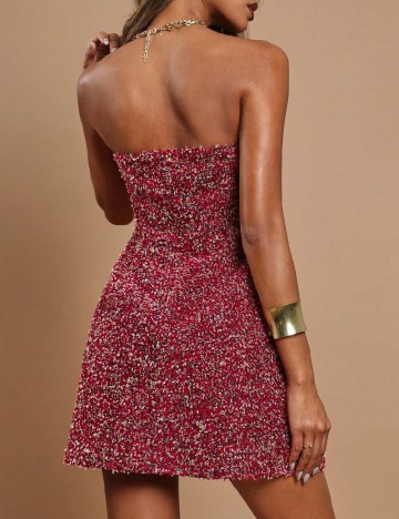 Rochie scurta SHEIN, rosu