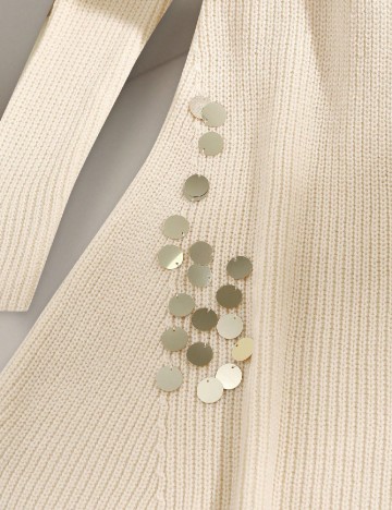 Rochie scurta SHEIN, crem