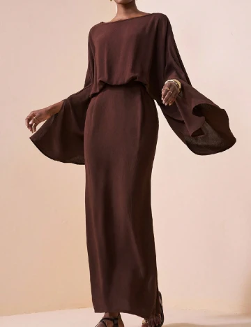 Rochie lunga SHEIN, maro